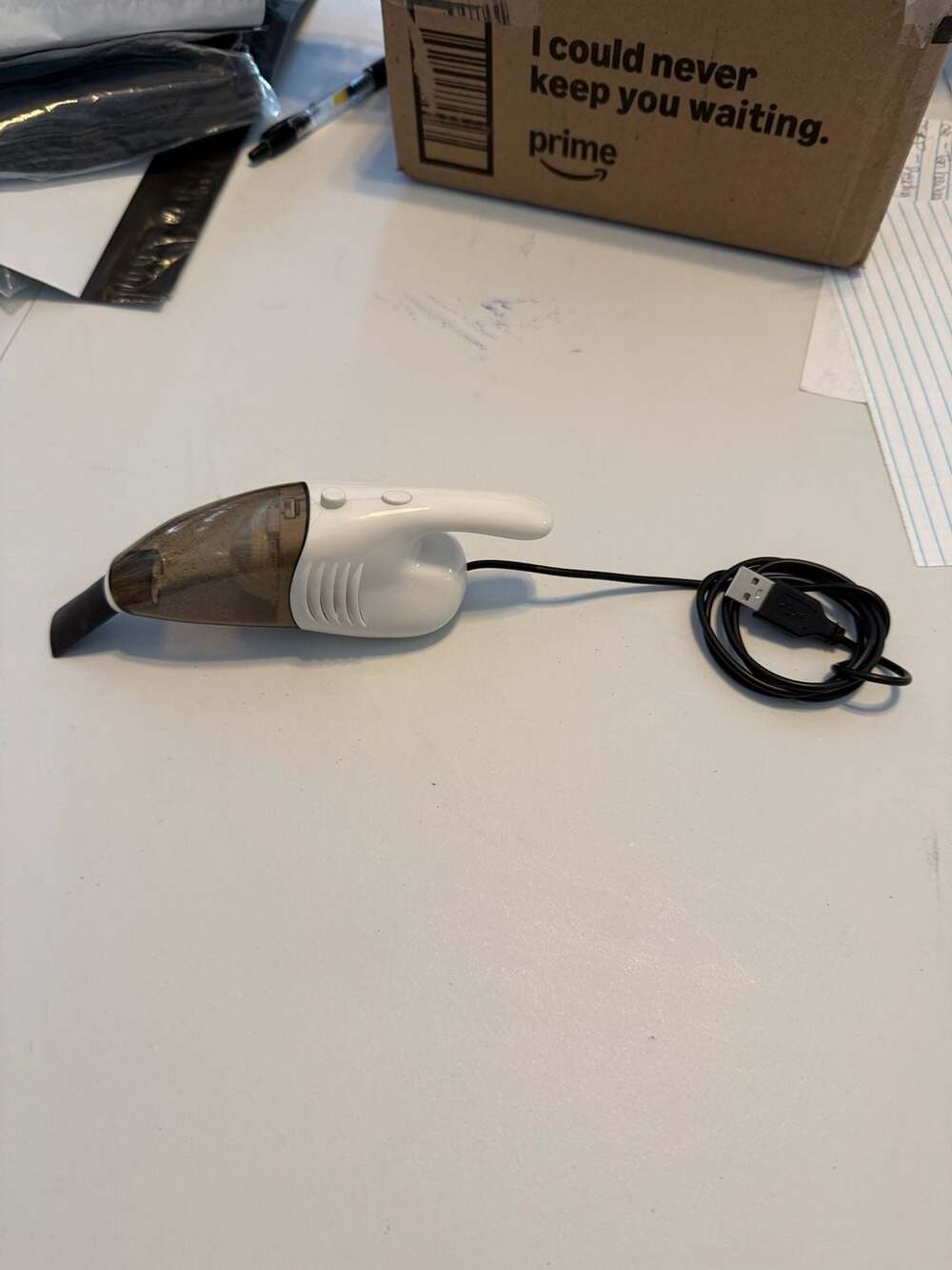 Westminster World's Smallest Vacuum USB Powered Mini Desk Vacuum